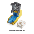 Cat5e Toolless Keystone Jack | Unshielded | 2pc | Yellow