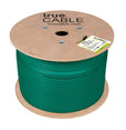 Cat6A Shielded Plenum Ethernet Cable Green 1000ft trueCABLE Reel No Wrap